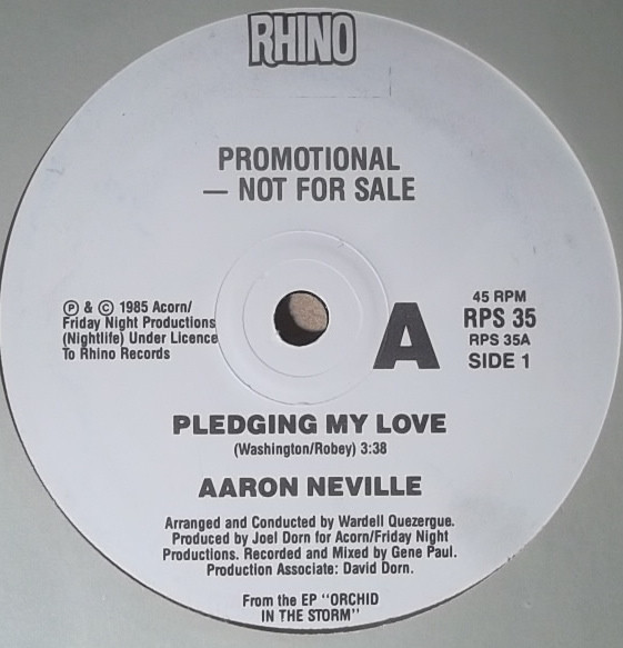 Accords et paroles Pledging My Love Aaron Neville