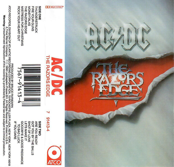 Accords et paroles The Razors Edge AC/DC