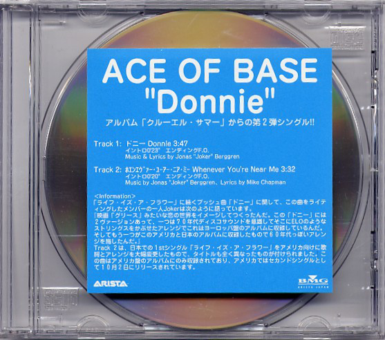 Accords et paroles Donnie Ace of Base