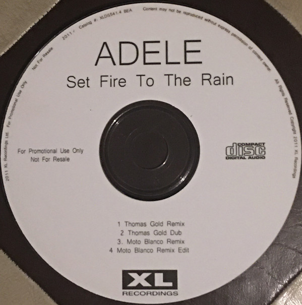 Accords et paroles Set Fire to the Rain Adele