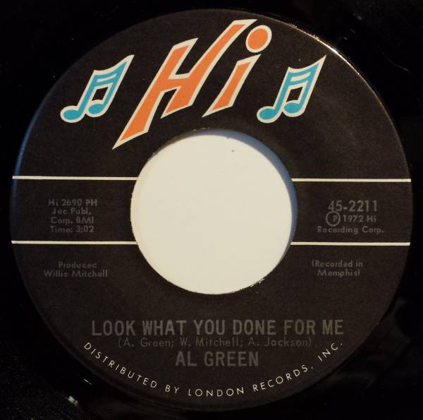 Accords et paroles Look What You Done For Me Al Green