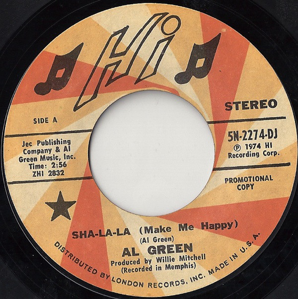 Accords et paroles Sha-La-La Make Me Happy Al Green