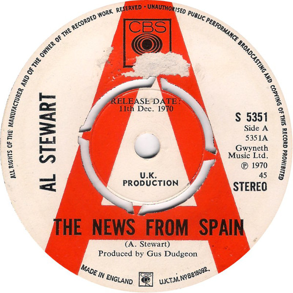 Accords et paroles News From Spain Al Stewart