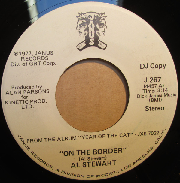 Accords et paroles On The Border Al Stewart