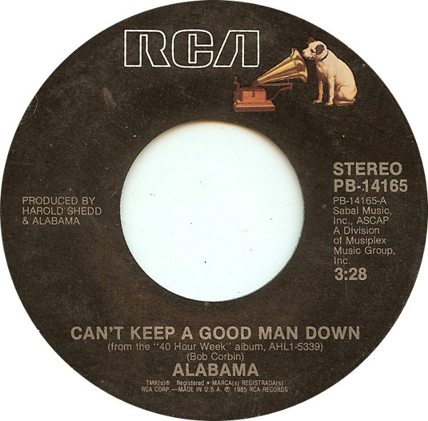 Accords et paroles Cant Keep A Good Man Down Alabama
