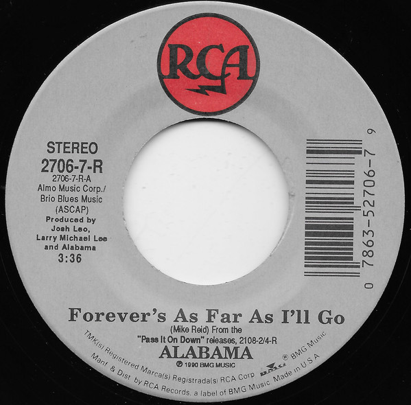 Accords et paroles Forever's As Far As I'll Go Alabama