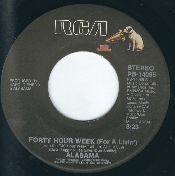 Accords et paroles Forty Hour Week Alabama