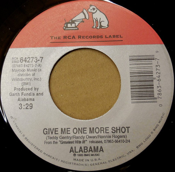 Accords et paroles Give Me One More Shot Alabama