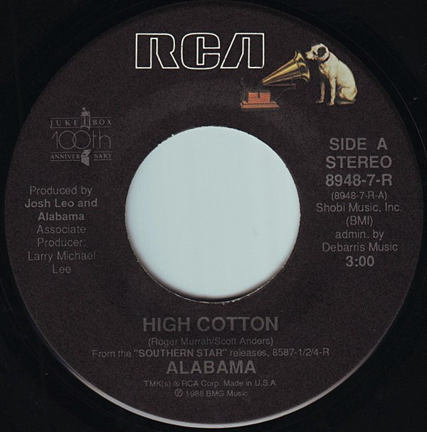Accords et paroles High Cotton Alabama