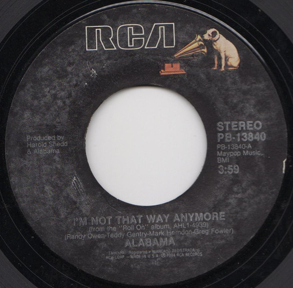 Accords et paroles I'm Not That Way Anymore Alabama