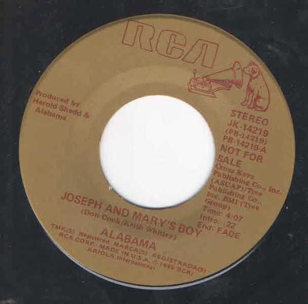 Accords et paroles Joseph And Marys Boy Alabama