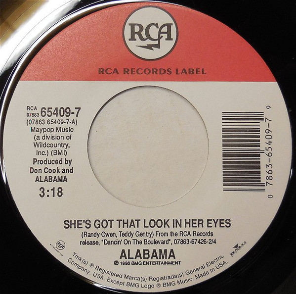 Accords et paroles She's Got That Look In Her Eyes Alabama