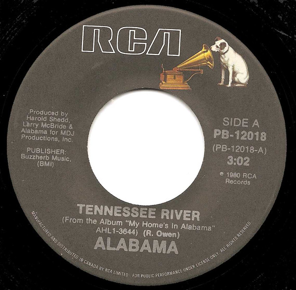 Accords et paroles Tennessee River Alabama