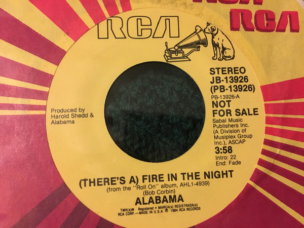 Accords et paroles There's A Fire In The Night Alabama