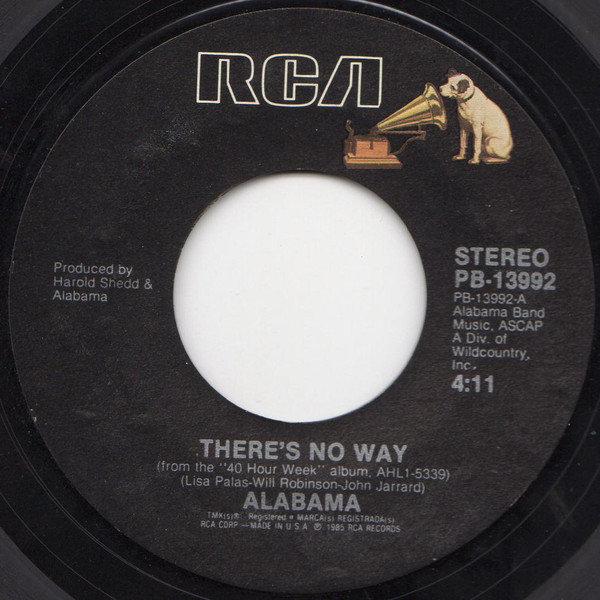 Accords et paroles Theres No Way Alabama