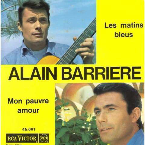 Accords et paroles Les matins bleus Alain Barrière