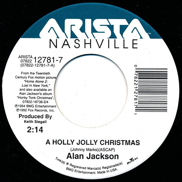 Accords et paroles A Holly Jolly Christmas Alan Jackson