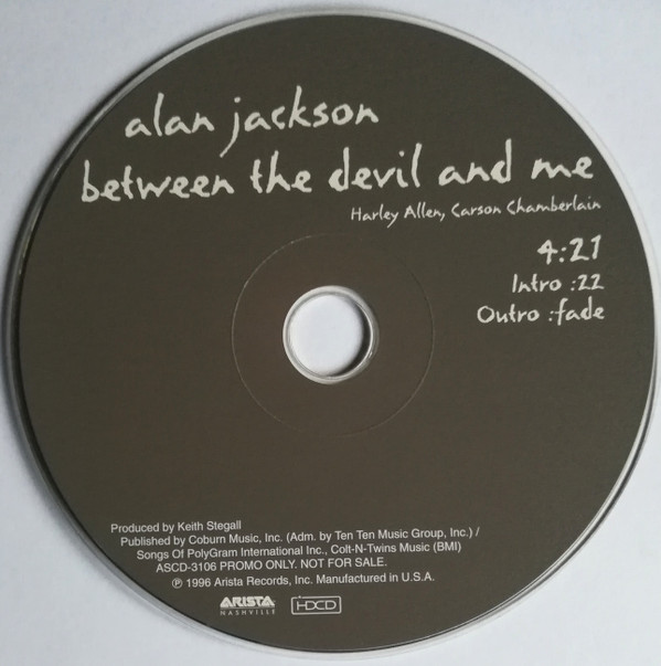 Accords et paroles Between the Devil and Me Alan Jackson