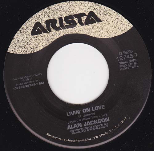 Accords et paroles Livin' On Love Alan Jackson