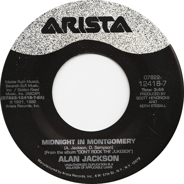 Accords et paroles Midnight In Montgomery Alan Jackson