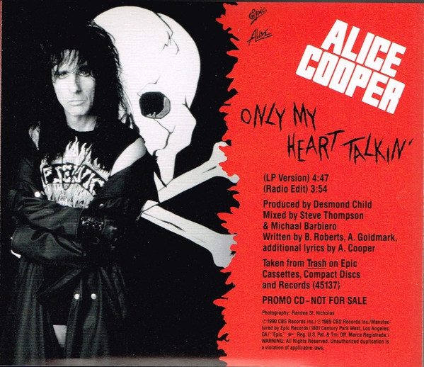 Accords et paroles Only My Heart Talkin Alice Cooper