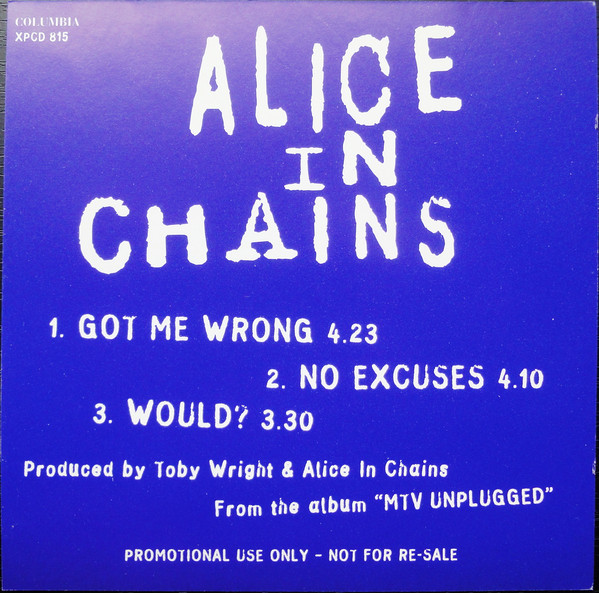 Accords et paroles Got Me Wrong Alice In Chains