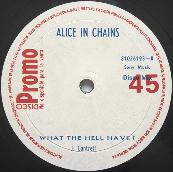 Accords et paroles What The Hell Have I Alice In Chains