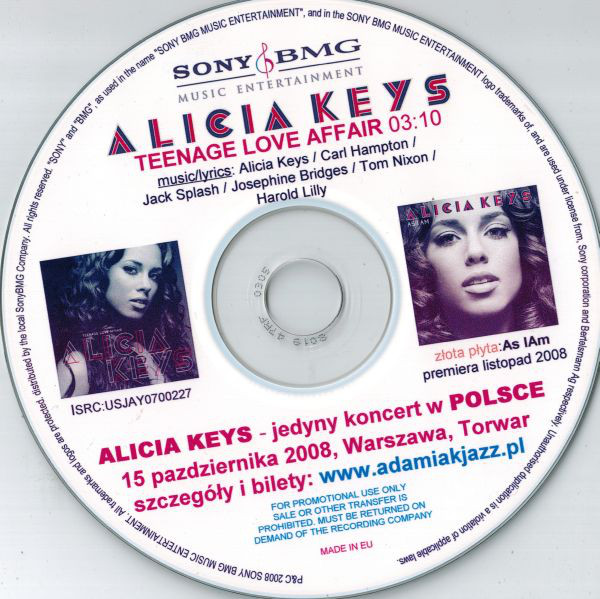 Accords et paroles Teenage Love Affair Alicia Keys