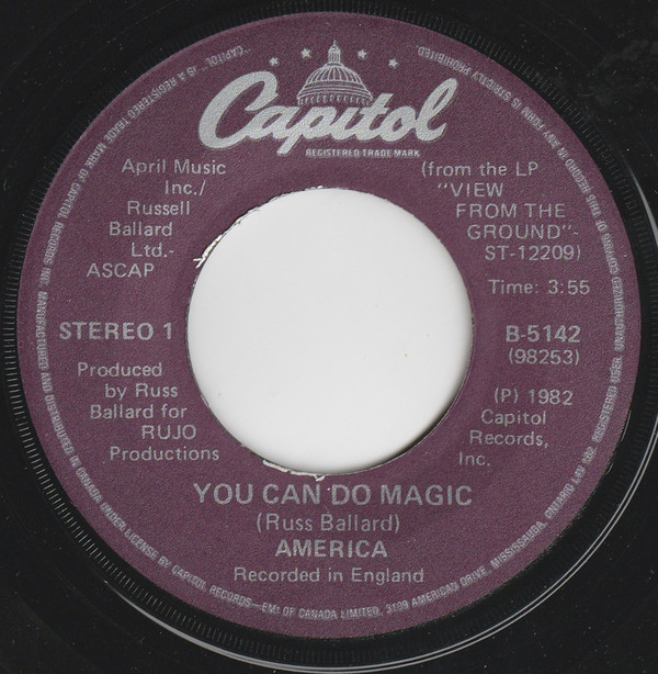 Accords et paroles You Can Do Magic America