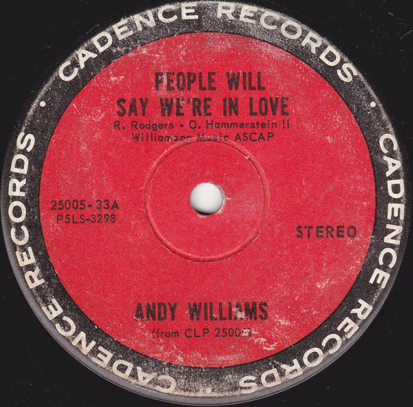 Accords et paroles People Andy Williams