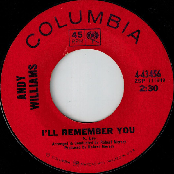 Accords et paroles Remember Andy Williams