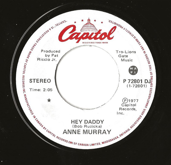 Accords et paroles Hey Daddy Anne Murray