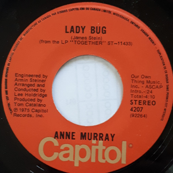 Accords et paroles Lady Bug Anne Murray