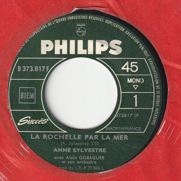 Accords et paroles La Rochelle par la mer Anne Sylvestre