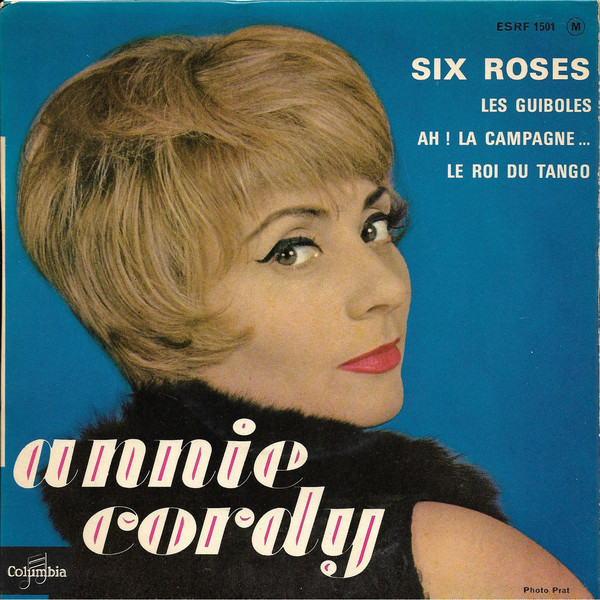 Accords et paroles Six roses Annie Cordy