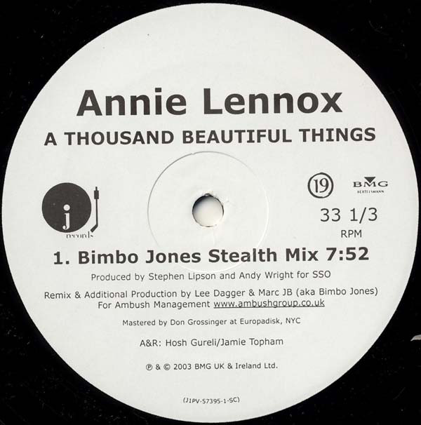 Accords et paroles Wonderful Annie Lennox