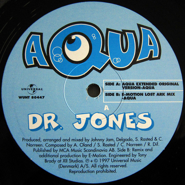 Accords et paroles Dr Jones Aqua