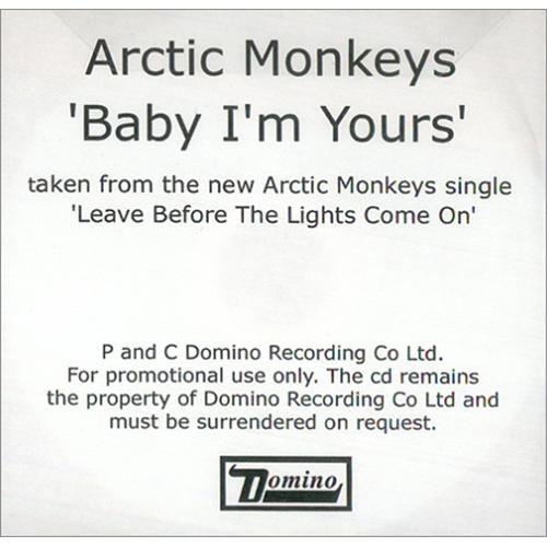 Accords et paroles Baby I'm Yours Arctic Monkeys