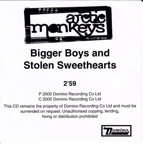 Accords et paroles Bigger Boys And Stolen Sweethearts Arctic Monkeys