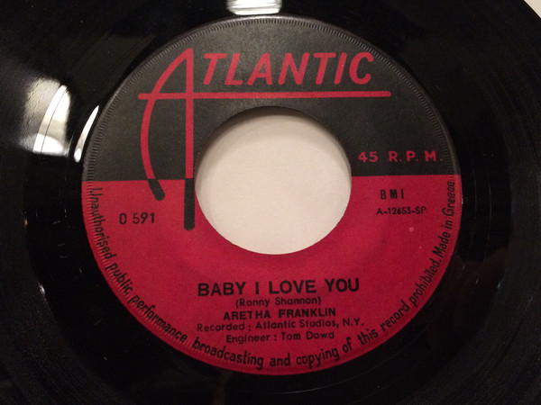Accords et paroles Baby, I Love You Aretha Franklin