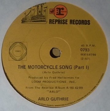 Accords et paroles Motorcycle Song Arlo Guthrie