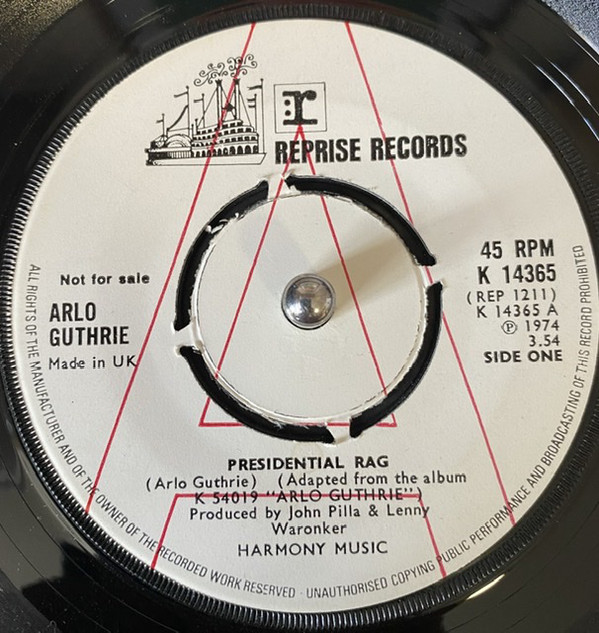 Accords et paroles Presidential Rag Arlo Guthrie