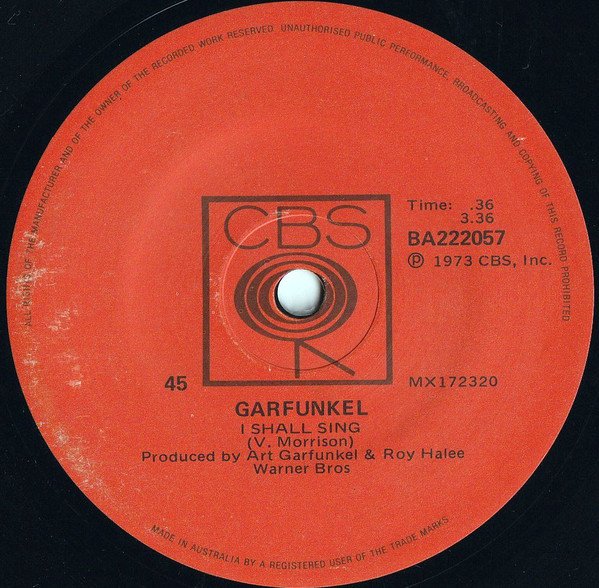 Accords et paroles I Shall Sing Art Garfunkel