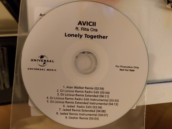 Accords et paroles Lonely Together Avicii