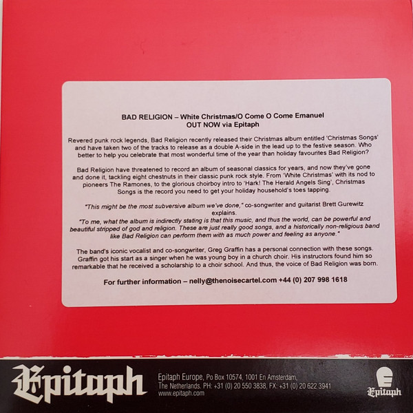 Accords et paroles O Come O Come Emmanuel Bad Religion