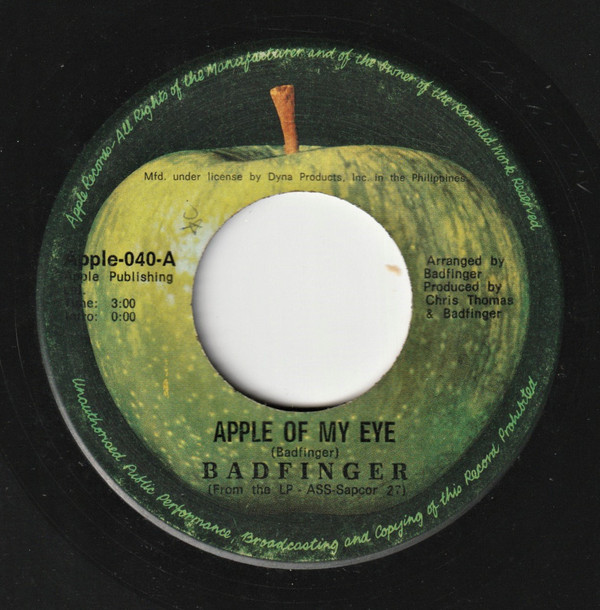Accords et paroles Apple Of My Eye Badfinger