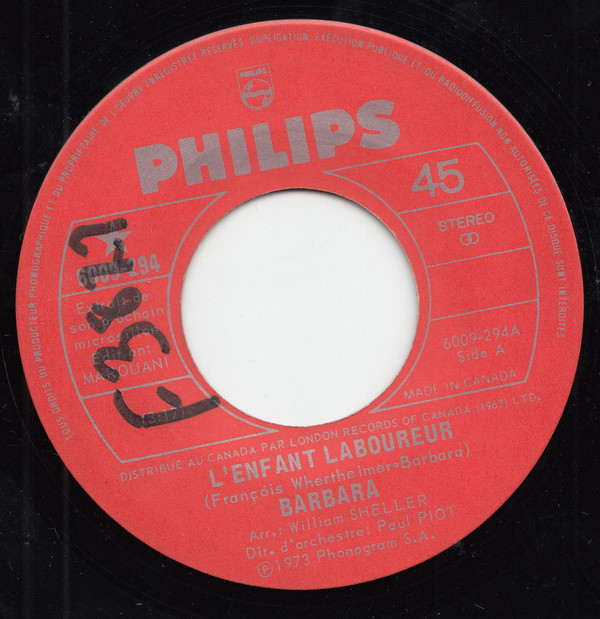 Accords et paroles L'enfant laboureur Barbara