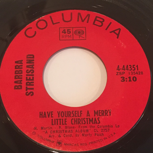 Accords et paroles Have Yourself A Merry Little Christmas Barbra Streisand