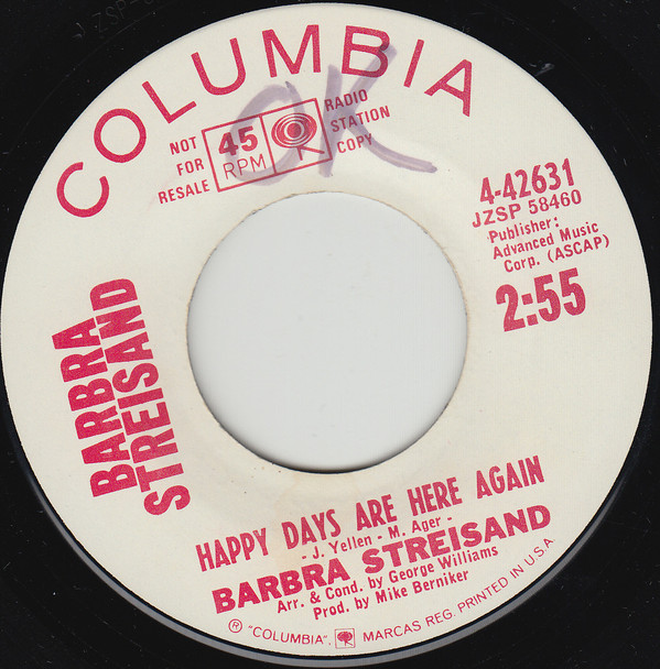 Accords et paroles Here Comes The Sun Barbra Streisand