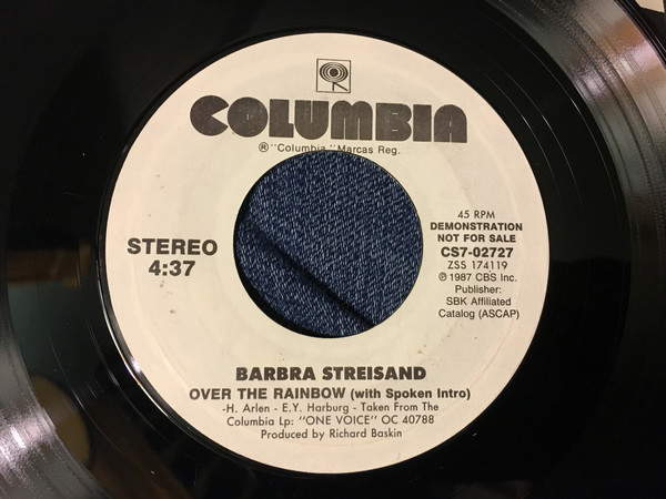 Accords et paroles Over The Rainbow Barbra Streisand
